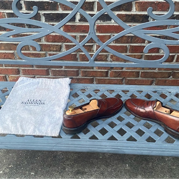 Allen Edmonds Randolph Penny Loafer in Shell Cordovan 13C - Picture 5 of 13